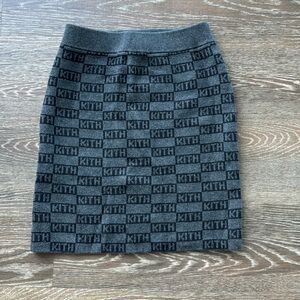 Kith Gray Patterned kids  Skirt